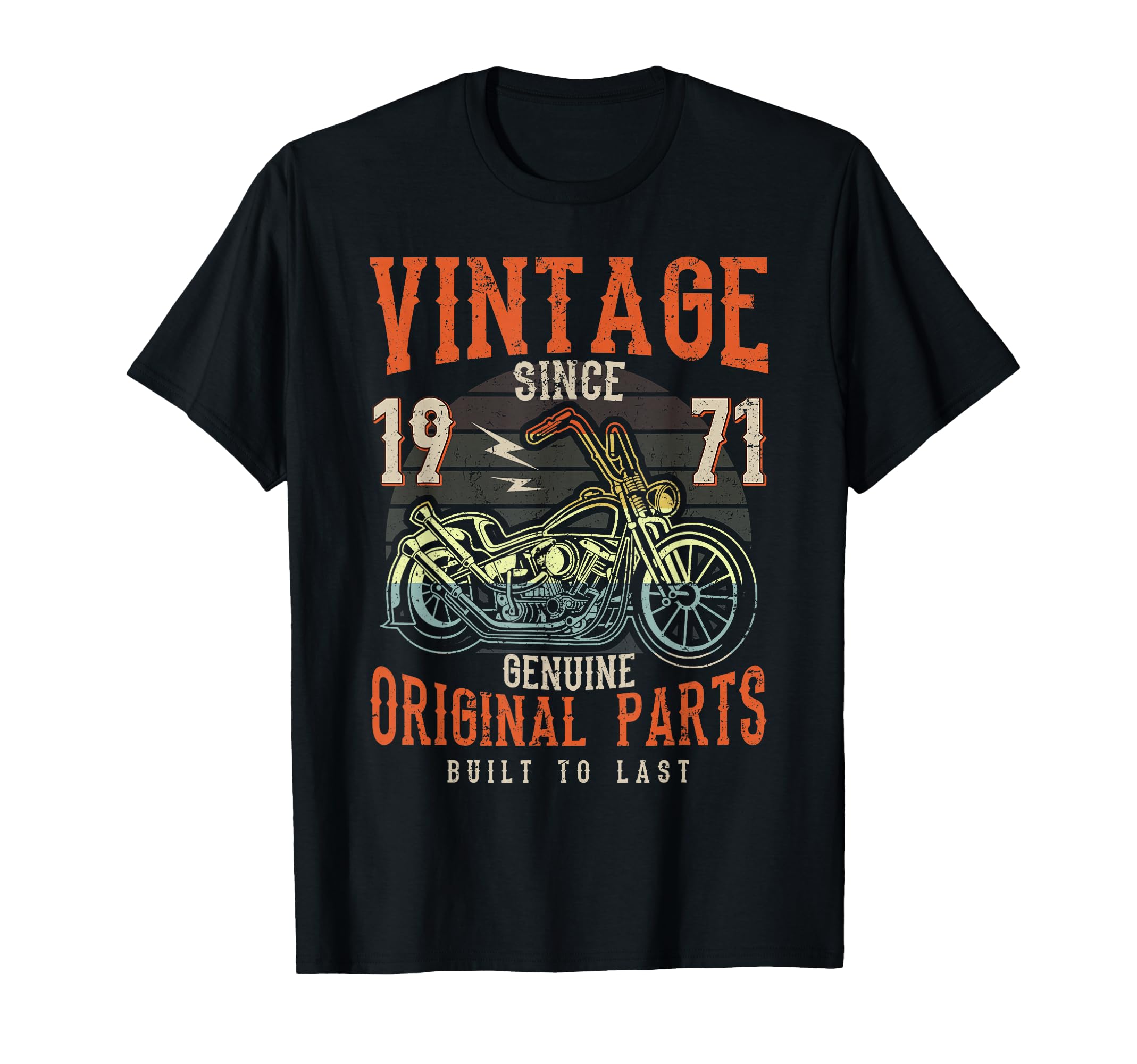 55Th Birthday 1971 Motorcycle Chopper T-Shirt - Streetwear Style Unisex - T-Shirt, Sweatshirt, Hoodie