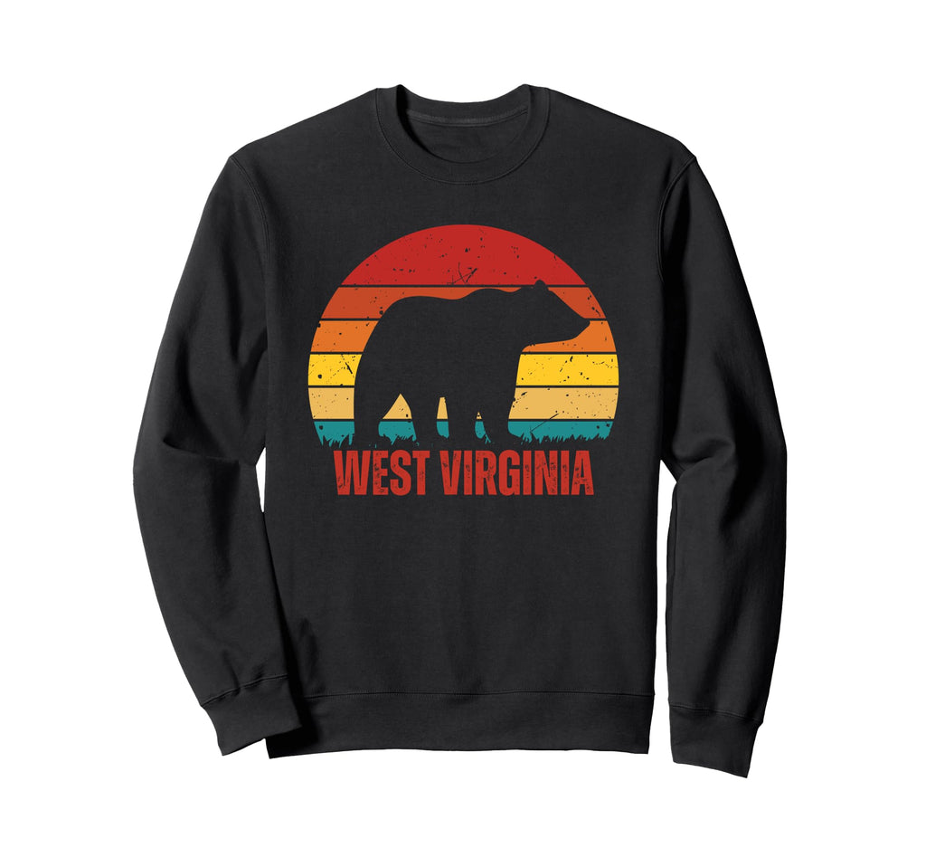 West Virginia Bear Sunset Sweatshirt - Casual Everyday Wear Men Women - T-Shirt, Sweatshirt, Hoodie