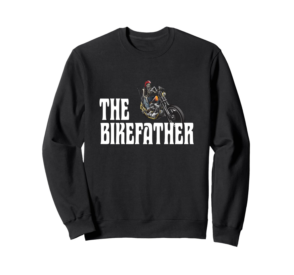 Biker Bikefather Biker Dad Funny Sweatshirt - Custom Art Print for Adults - T-Shirt, Sweatshirt, Hoodie