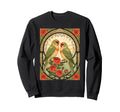 Songbirds And Red Roses Art Sweatshirt - Casual Everyday Wear Unisex - T-Shirt, Sweatshirt, Hoodie