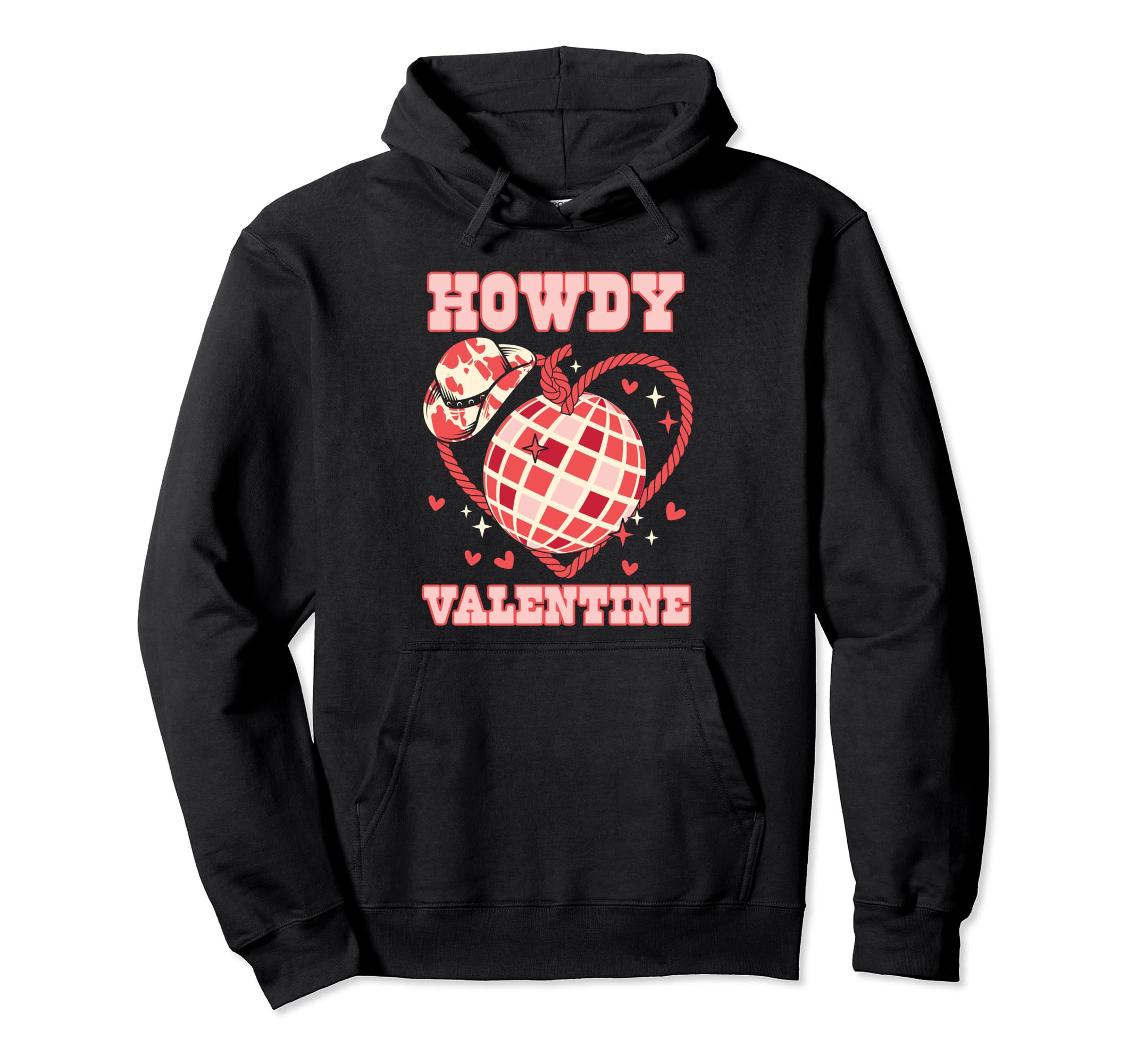 Howdy Valentine Western Valentines Day Hoodie - Unique Graphic Unisex - T-Shirt, Sweatshirt, Hoodie