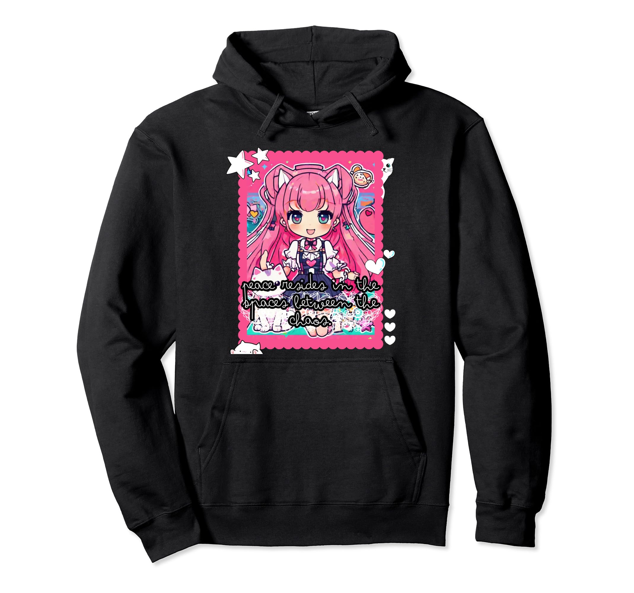 Kawaii Rebellion Strong Mind Anime Inspired Hoodie - Trendy Graphic Unisex - T-Shirt, Sweatshirt, Hoodie