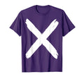 Bold X Cross Brush Stroke X White T-Shirt - Custom Art Print for Adults - T-Shirt, Sweatshirt, Hoodie