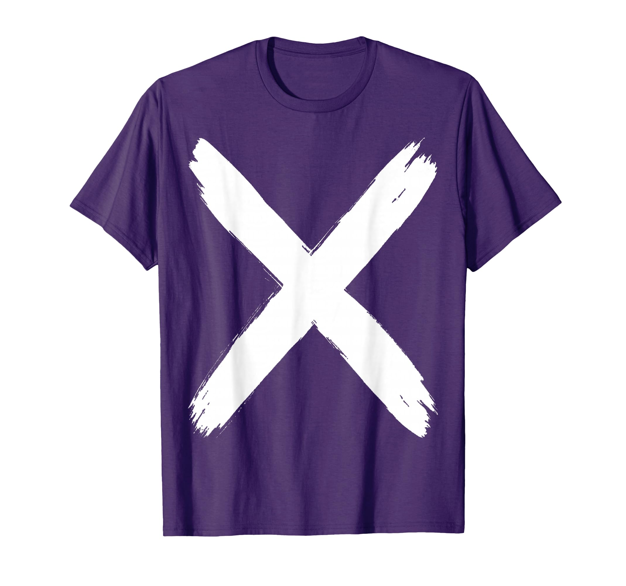 Bold X Cross Brush Stroke X White T-Shirt - Custom Art Print for Adults - T-Shirt, Sweatshirt, Hoodie