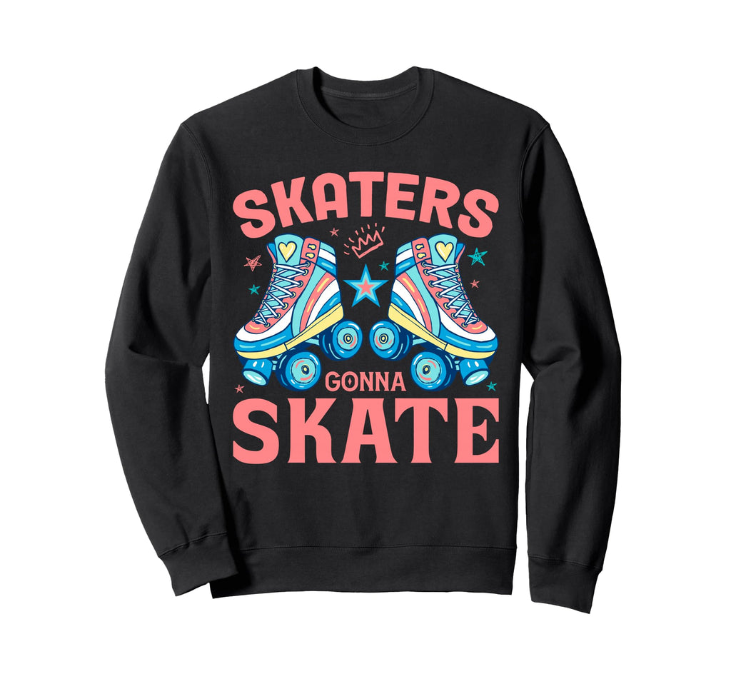 70S 80S 90S Roller Skater Sweatshirt - Casual Everyday Wear for Adults - T-Shirt, Sweatshirt, Hoodie