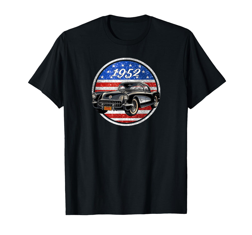 1952 Vette Iconic Sports Cars 1950S V8 T-Shirt - Graphic Print Men Women - T-Shirt, Sweatshirt, Hoodie