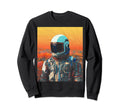 Synthwave Astronaut Cyberpunk 80S Sweatshirt - Custom Art Print Men Women - T-Shirt, Sweatshirt, Hoodie