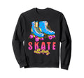 Skate All Day Rollerblades Roller Skates Sweatshirt - Trendy Graphic Unisex - T-Shirt, Sweatshirt, Hoodie