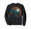 Sacred Yoga Tree Meditation Om Sweatshirt - Graphic Print for Adults - T-Shirt, Sweatshirt, Hoodie