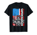 Supercharger Flag American Drag T-Shirt - Fun Novelty Design for Adults - T-Shirt, Sweatshirt, Hoodie