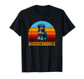 Sunset Aussiedoodle T-Shirt - Minimalist Print for Adults - T-Shirt, Sweatshirt, Hoodie