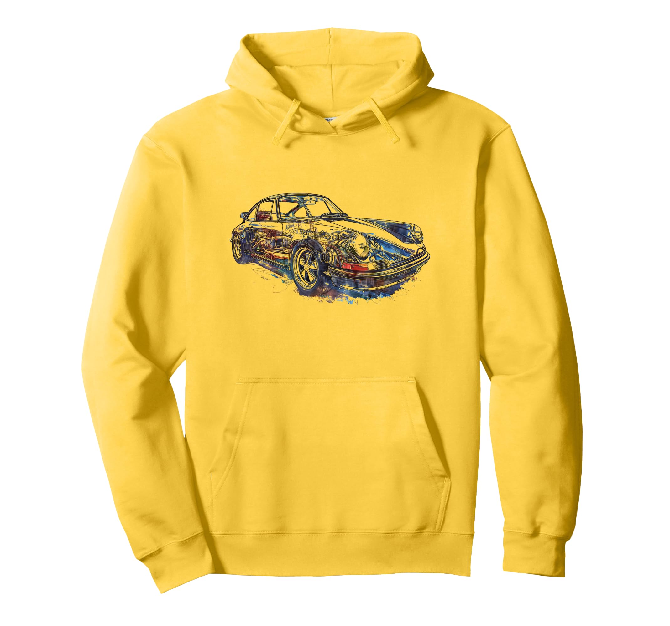 911 Sports Car Hoodie - Custom Art Print Unisex - T-Shirt, Sweatshirt, Hoodie