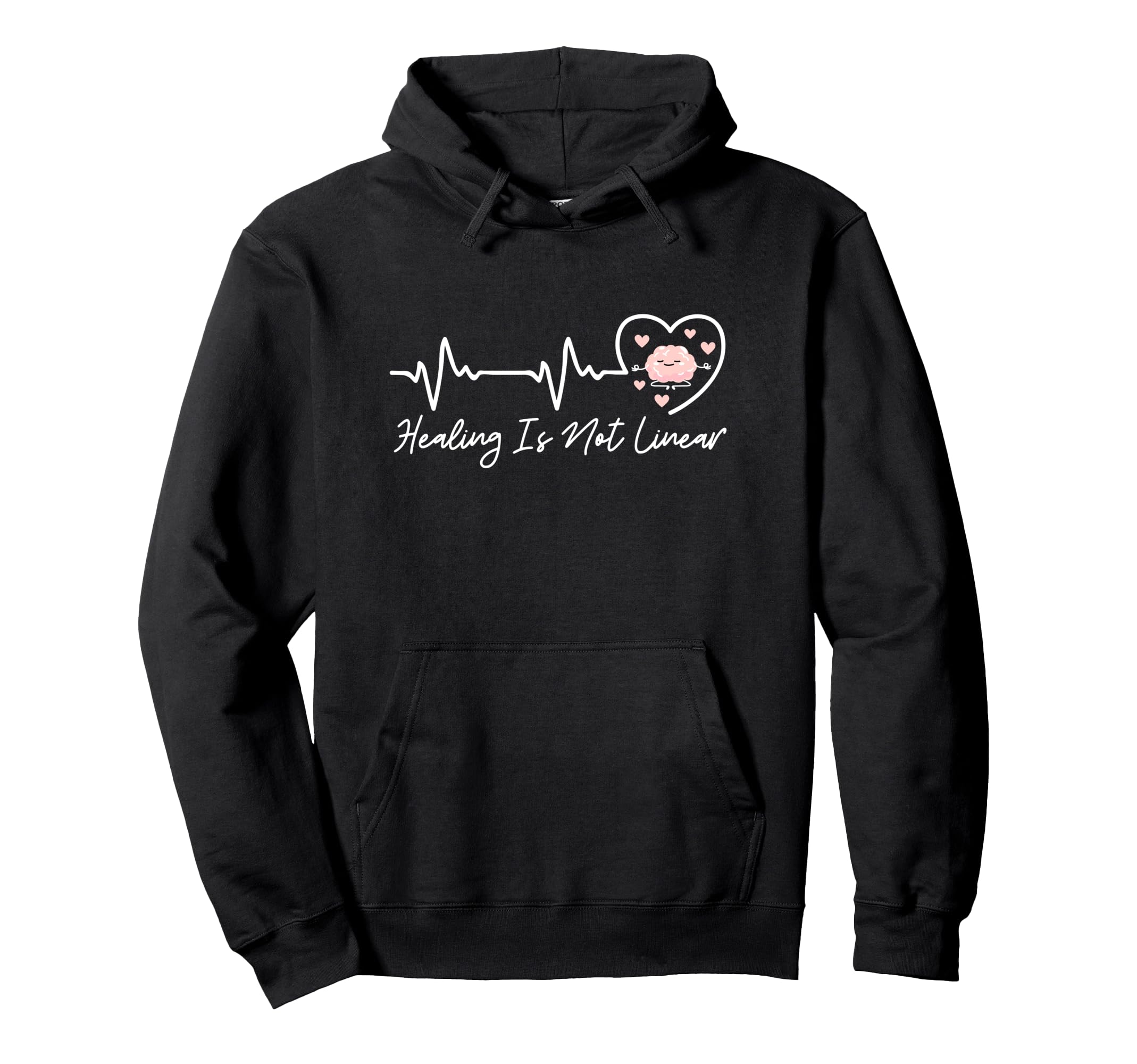Healing Is Not Linear Mental Health Hoodie - Unique Graphic Men Women - T-Shirt, Sweatshirt, Hoodie