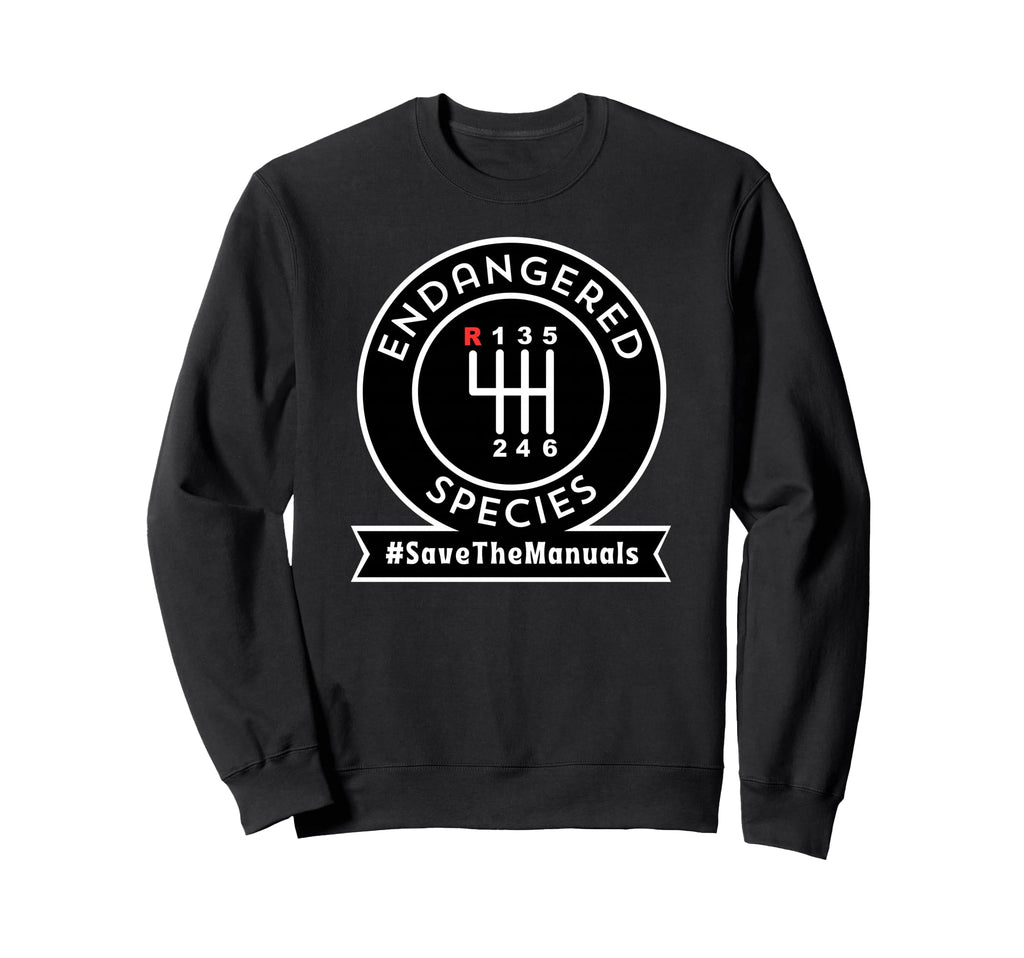 Endangered Species Save Manuals Sweatshirt - Minimalist Print for Adults - T-Shirt, Sweatshirt, Hoodie