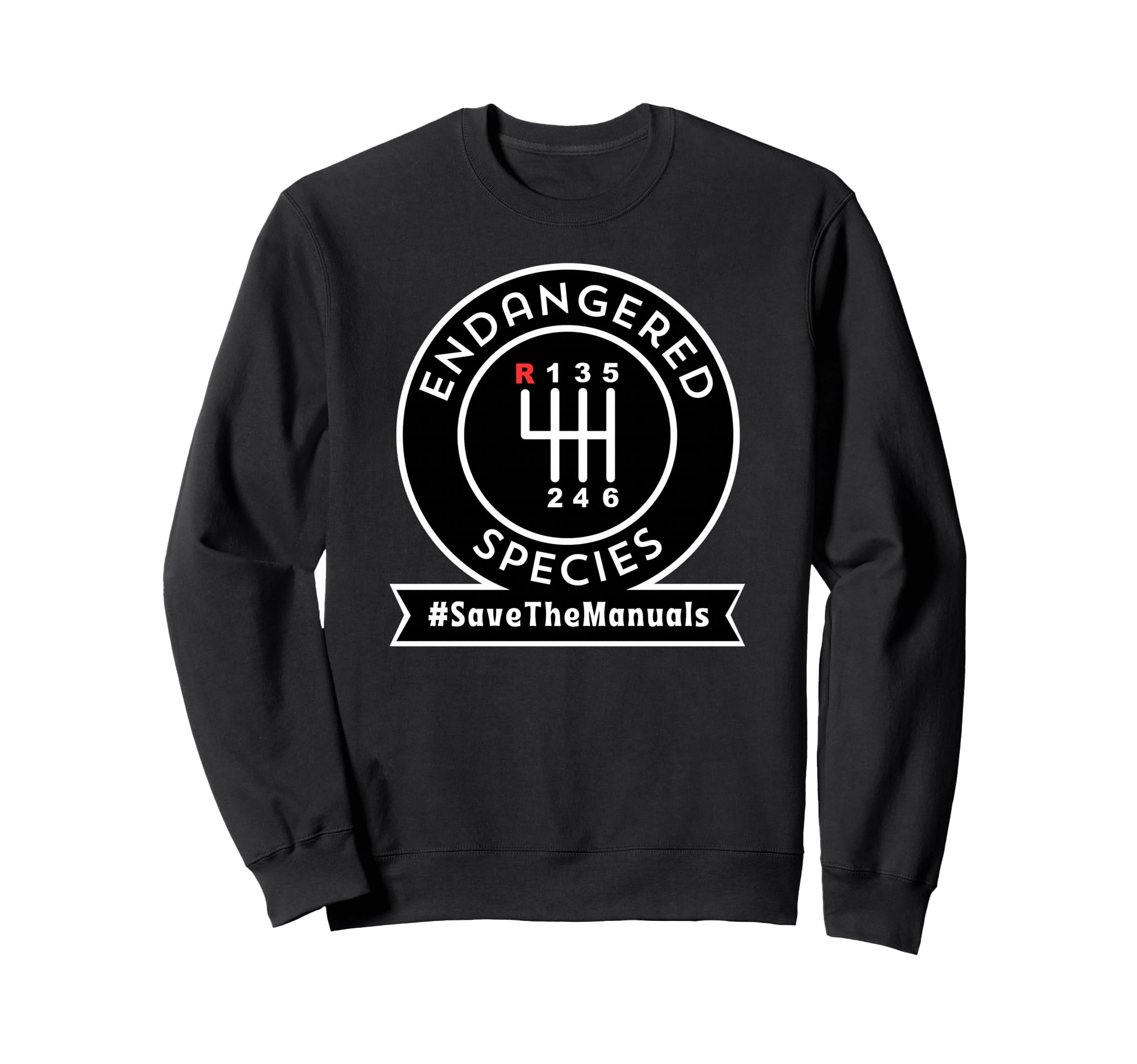 Endangered Species Save Manuals Sweatshirt - Minimalist Print for Adults - T-Shirt, Sweatshirt, Hoodie