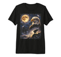 Howling Eagle Full Moon Starry T-Shirt - Aesthetic Graphic for Adults - T-Shirt, Sweatshirt, Hoodie