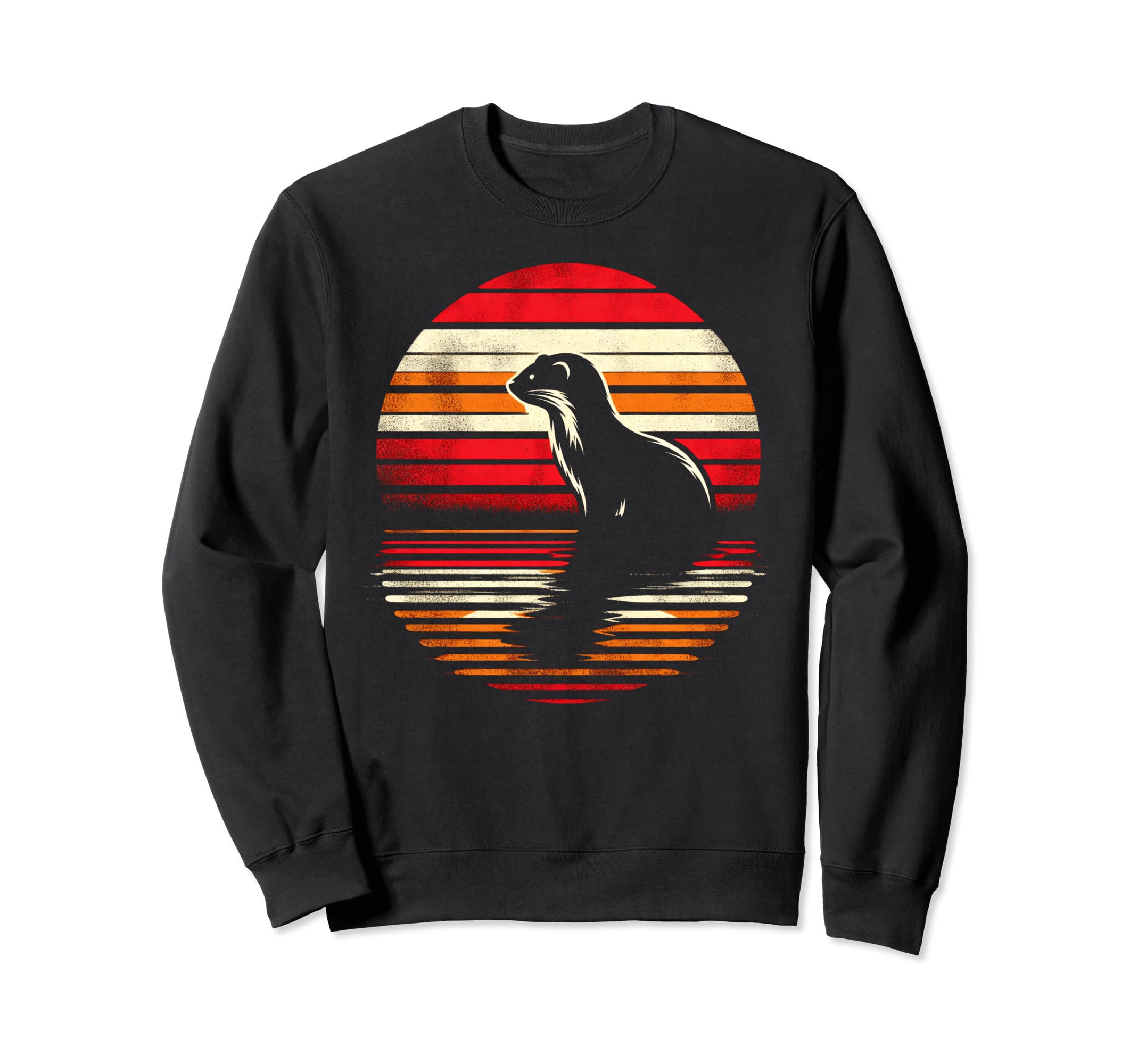 Weasel Sunset Safari 70S Sweatshirt - Casual Everyday Wear Unisex - T-Shirt, Sweatshirt, Hoodie