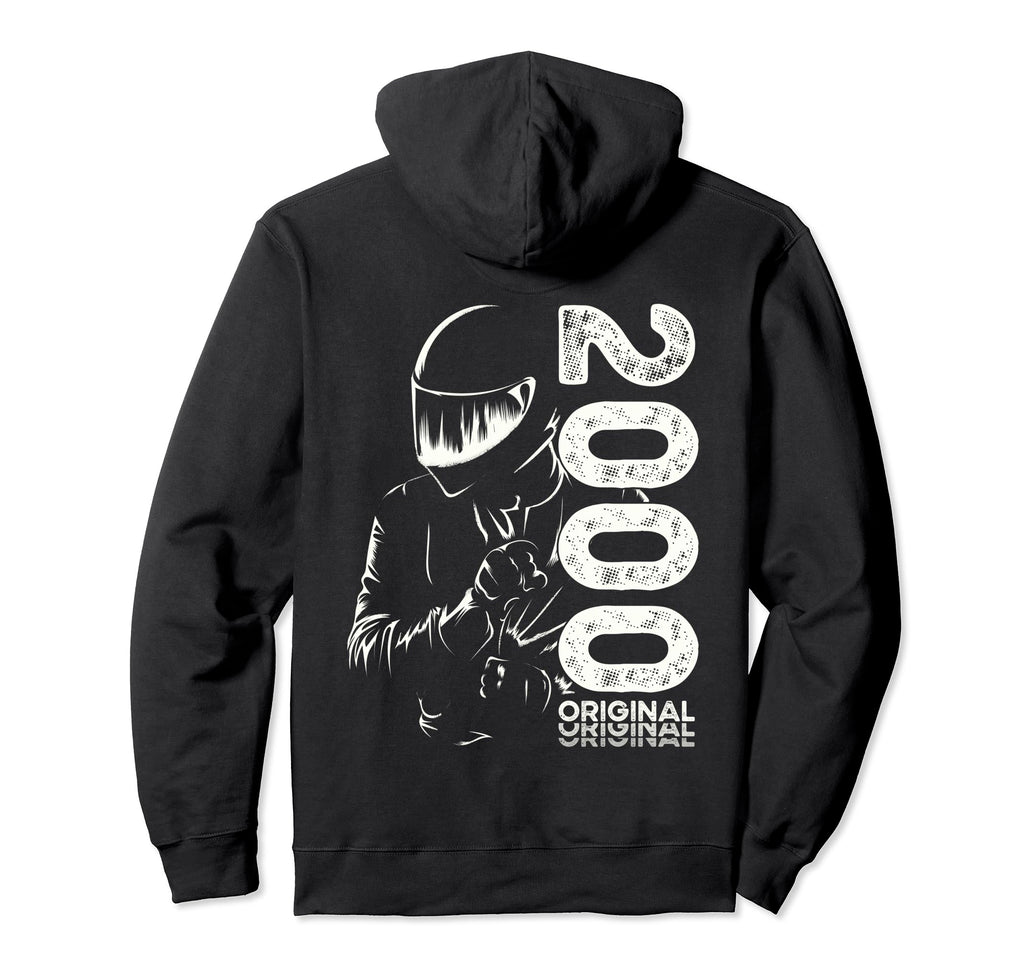 25Th Birthday Motorcycle Motorcyclist Hoodie - Minimalist Print for Adults - T-Shirt, Sweatshirt, Hoodie