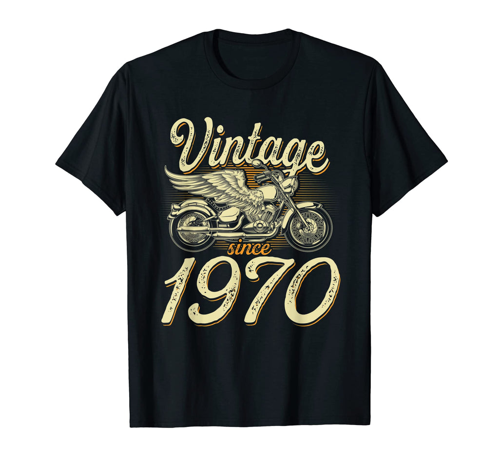 1970 Motorcycle Biker Funny 52Nd T-Shirt - Novelty Apparel Men Women - T-Shirt, Sweatshirt, Hoodie