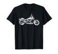 Distressed American Biker Motorcycle T-Shirt - Novelty Apparel for Adults - T-Shirt, Sweatshirt, Hoodie