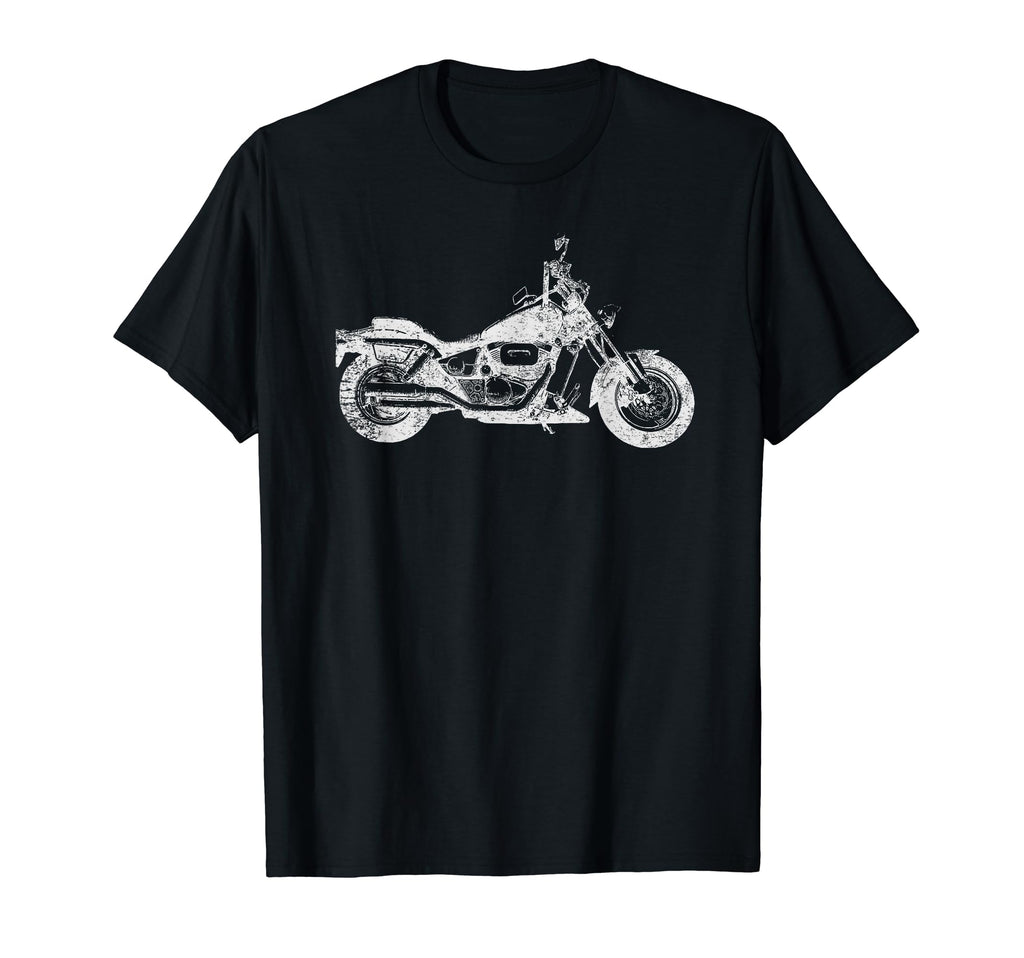 Distressed American Biker T-Shirt - Fun Novelty Design for Adults - T-Shirt, Sweatshirt, Hoodie