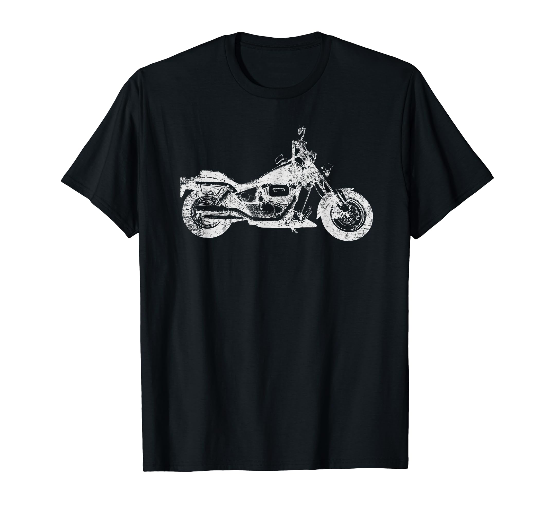 Distressed American Biker T-Shirt - Fun Novelty Design for Adults - T-Shirt, Sweatshirt, Hoodie