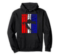 Distressed Hrvatska Silhouette Hoodie - Fun Novelty Design Men Women - T-Shirt, Sweatshirt, Hoodie