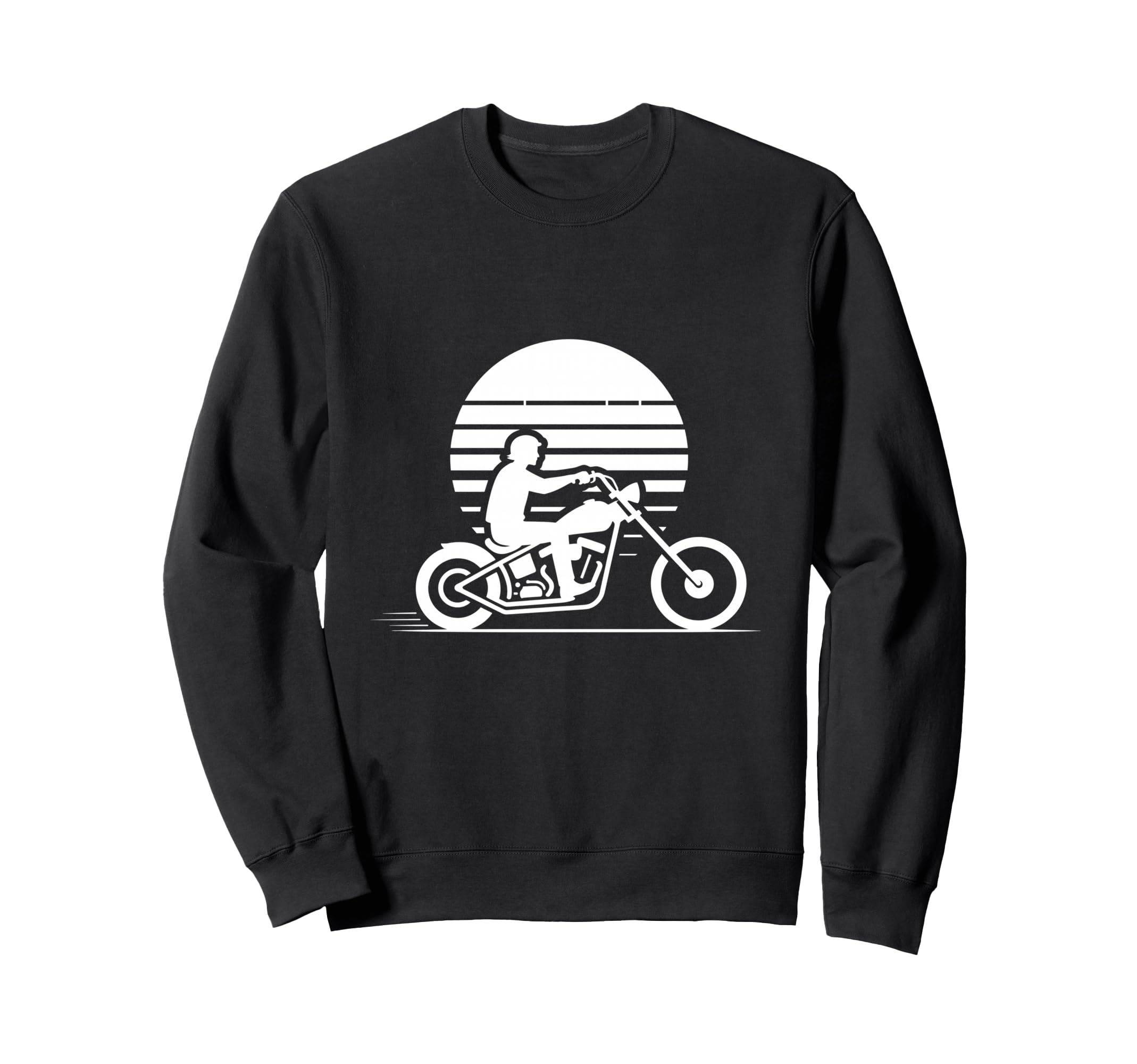 Motorcycle Sunset Silhouette Sweatshirt - Casual Everyday Wear Men Women - T-Shirt, Sweatshirt, Hoodie
