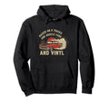 Raised Vinyl And V8S 57 Bel Air Car Lover Hoodie - Graphic Print for Adults - T-Shirt, Sweatshirt, Hoodie