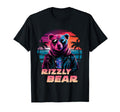 Rizzly Bear Synthwave Retrowave T-Shirt - Aesthetic Graphic Men Women - T-Shirt, Sweatshirt, Hoodie