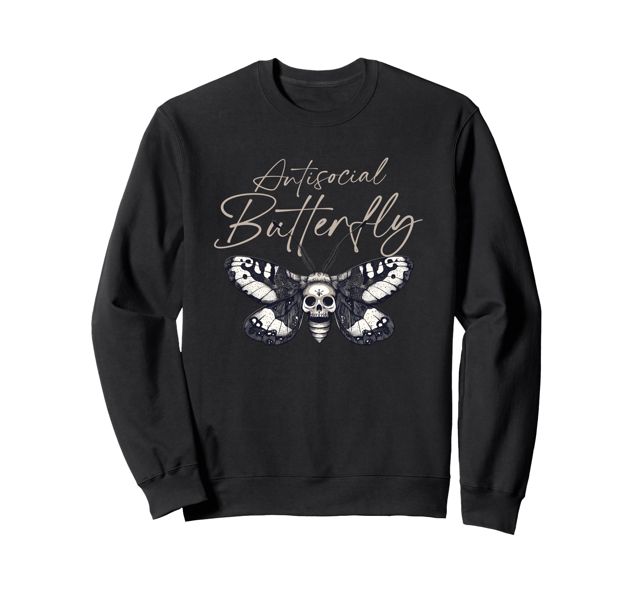 Antisocial Butterfly Gift Hoodie - Graphic Print Men Women - T-Shirt, Sweatshirt, Hoodie