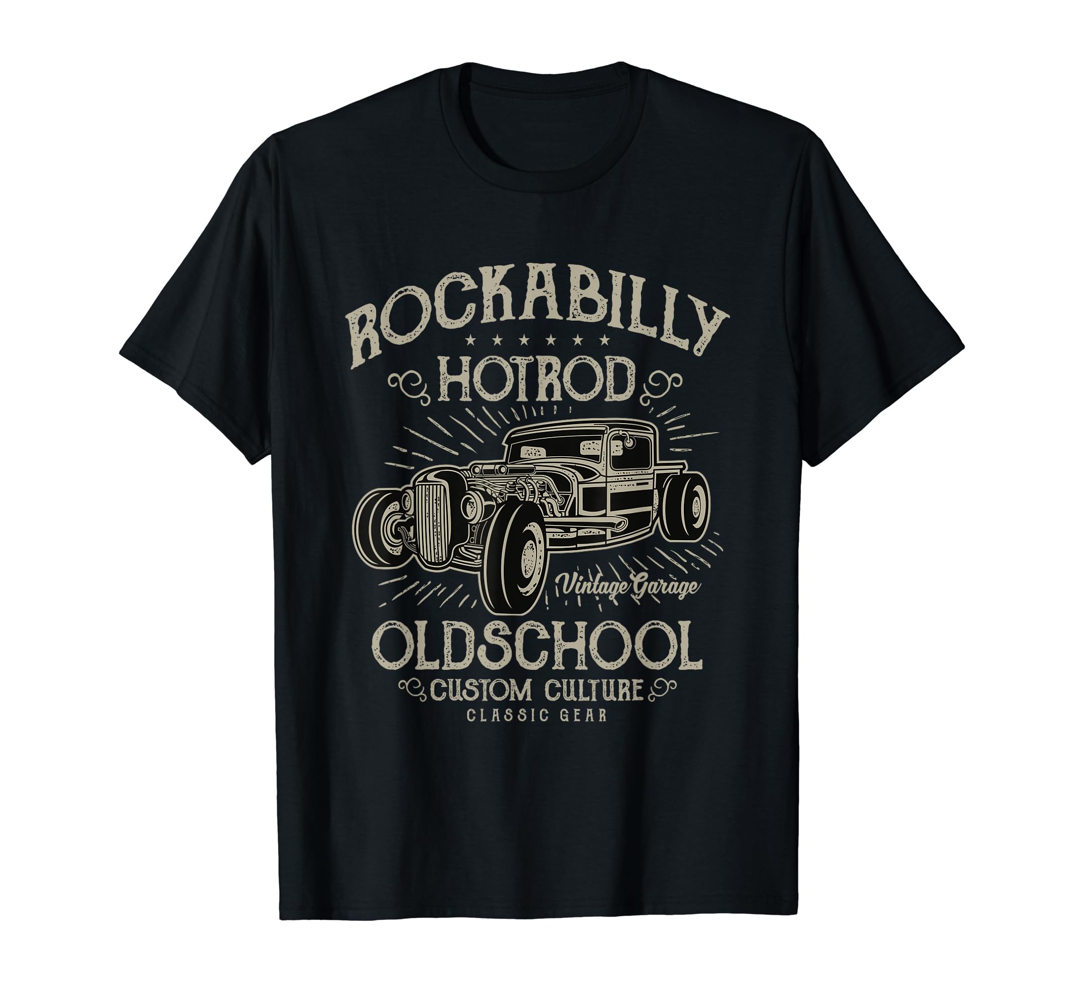 1950S Rockabilly Hotrod Psychobilly T-Shirt - Custom Art Print for Adults - T-Shirt, Sweatshirt, Hoodie