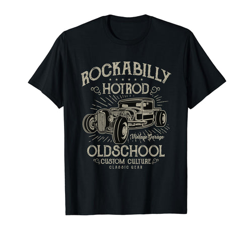 1950S Rockabilly Hotrod Psychobilly T-Shirt - Custom Art Print for Adults - T-Shirt, Sweatshirt, Hoodie