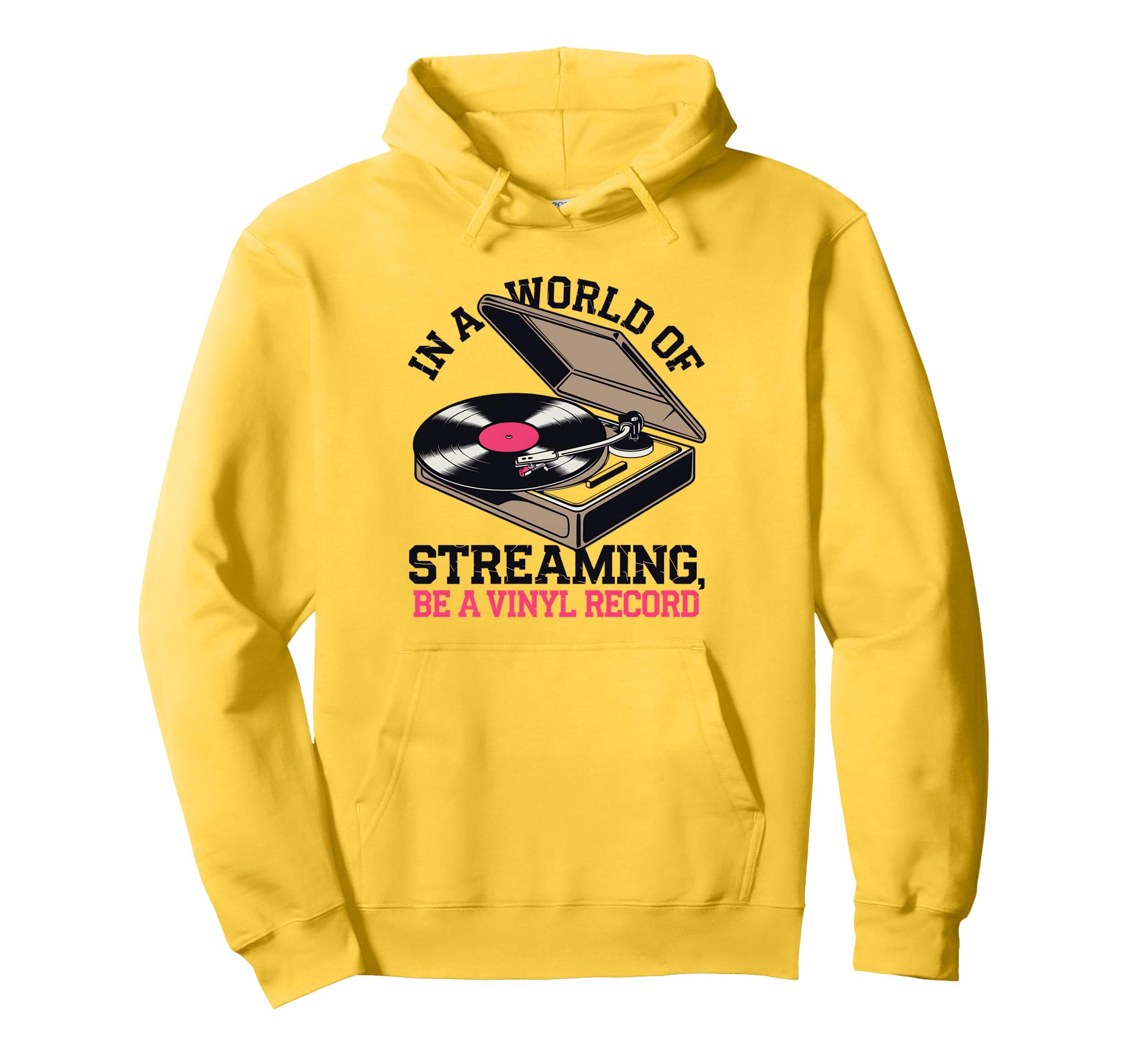 Vinyl Record Player Lover Funny Hoodie - Casual Everyday Wear for Adults - T-Shirt, Sweatshirt, Hoodie