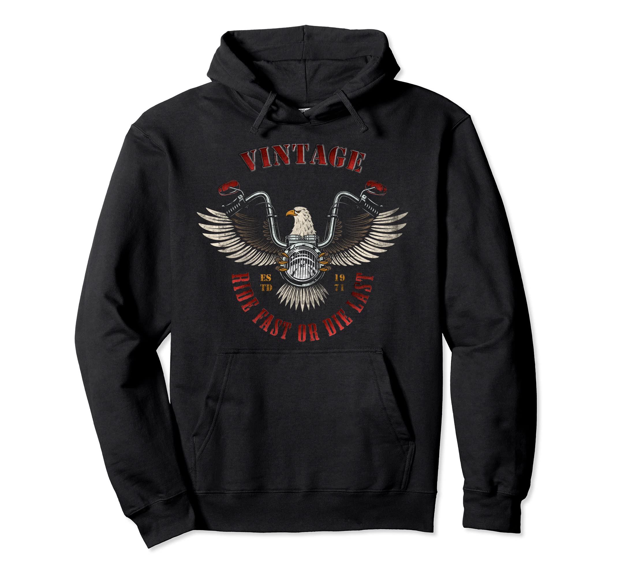 American Motorcycle Ride Fast Or Die Last Hoodie - Graphic Print Unisex - T-Shirt, Sweatshirt, Hoodie