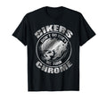 Bikers Dont Go Grey We Turn Chrome T-Shirt - Minimalist Print Unisex - T-Shirt, Sweatshirt, Hoodie