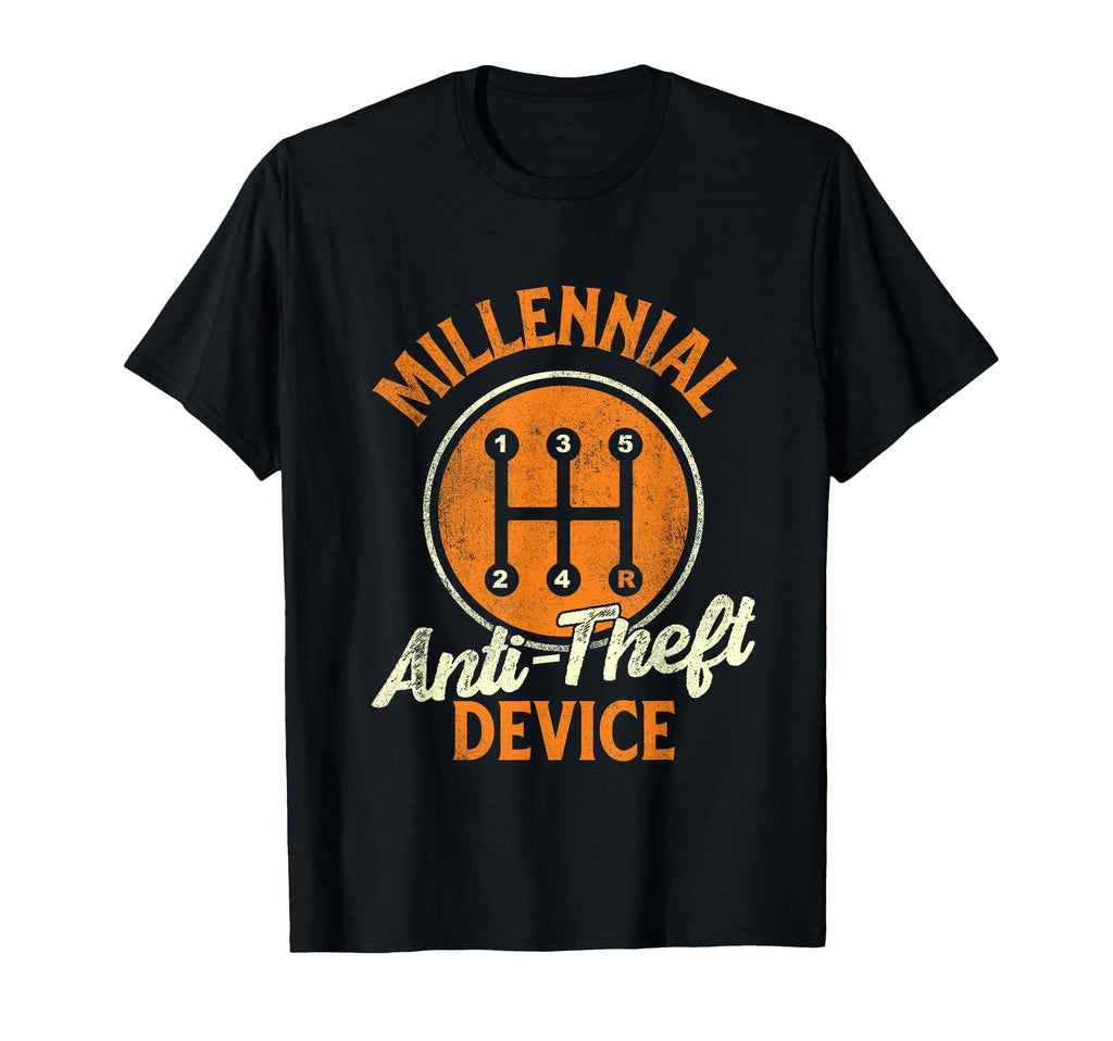 Millennial Anti Theft Device Car T-Shirt - Custom Art Print for Adults - T-Shirt, Sweatshirt, Hoodie