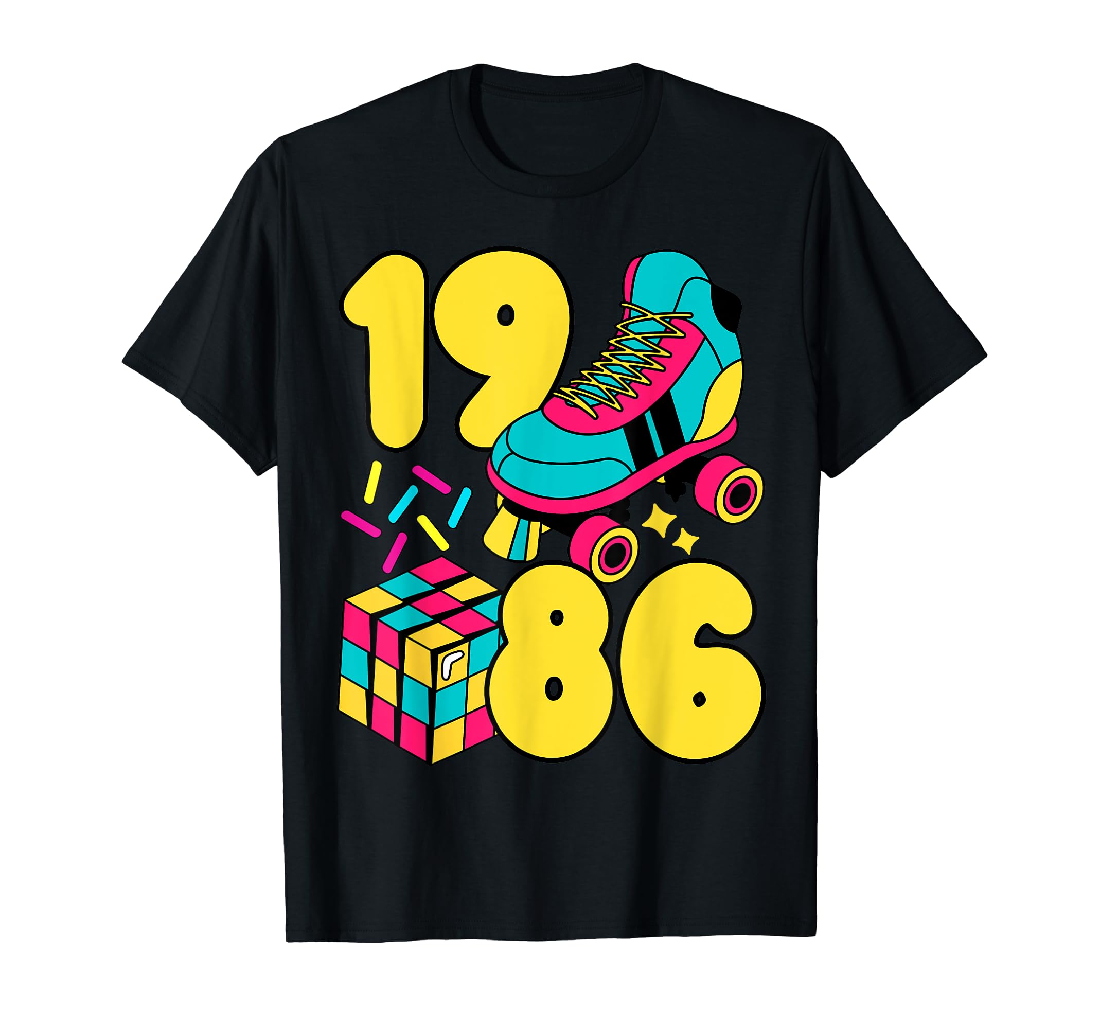 1986 Roller Rink 80S Night Nostalgia T-Shirt - Streetwear Style Unisex - T-Shirt, Sweatshirt, Hoodie