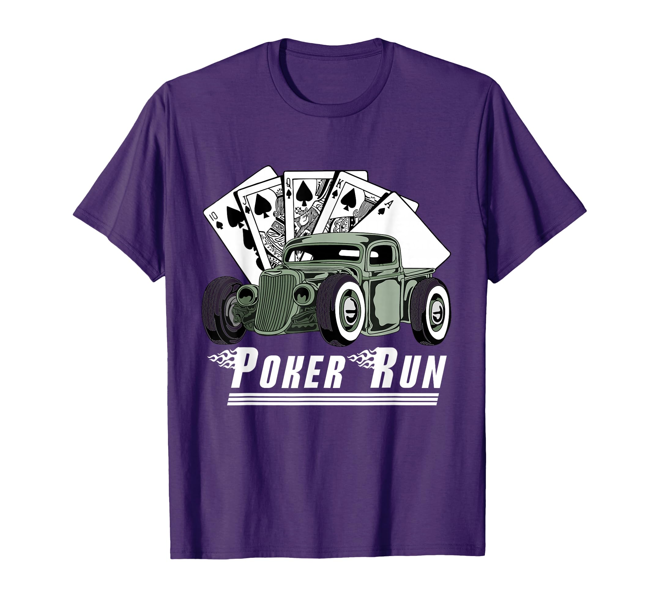 Rat Rod Poker Run Car Show Hot Rod T-Shirt - Trendy Graphic for Adults - T-Shirt, Sweatshirt, Hoodie