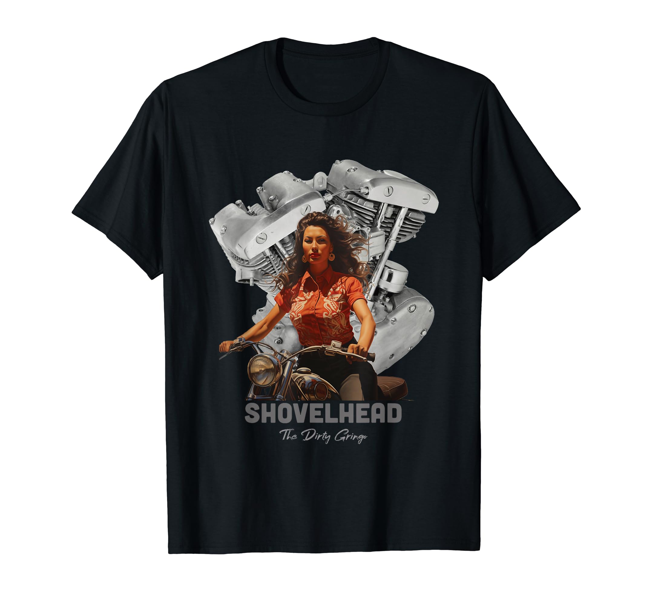 Hd Motorcycle Vtwin Shovelhead Engine T-Shirt - Fun Novelty Design Unisex - T-Shirt, Sweatshirt, Hoodie