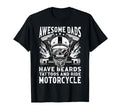 Awesome Dads Have Beards Tattoos T-Shirt - Aesthetic Graphic for Adults - T-Shirt, Sweatshirt, Hoodie