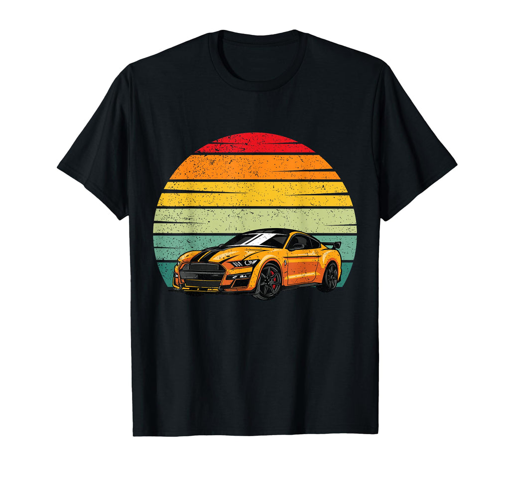 Sport Car Golden Car Lover Gift T-Shirt - Minimalist Print for Adults - T-Shirt, Sweatshirt, Hoodie