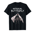 Mothman Antisocial Butterfly T-Shirt - Fun Novelty Design for Adults - T-Shirt, Sweatshirt, Hoodie