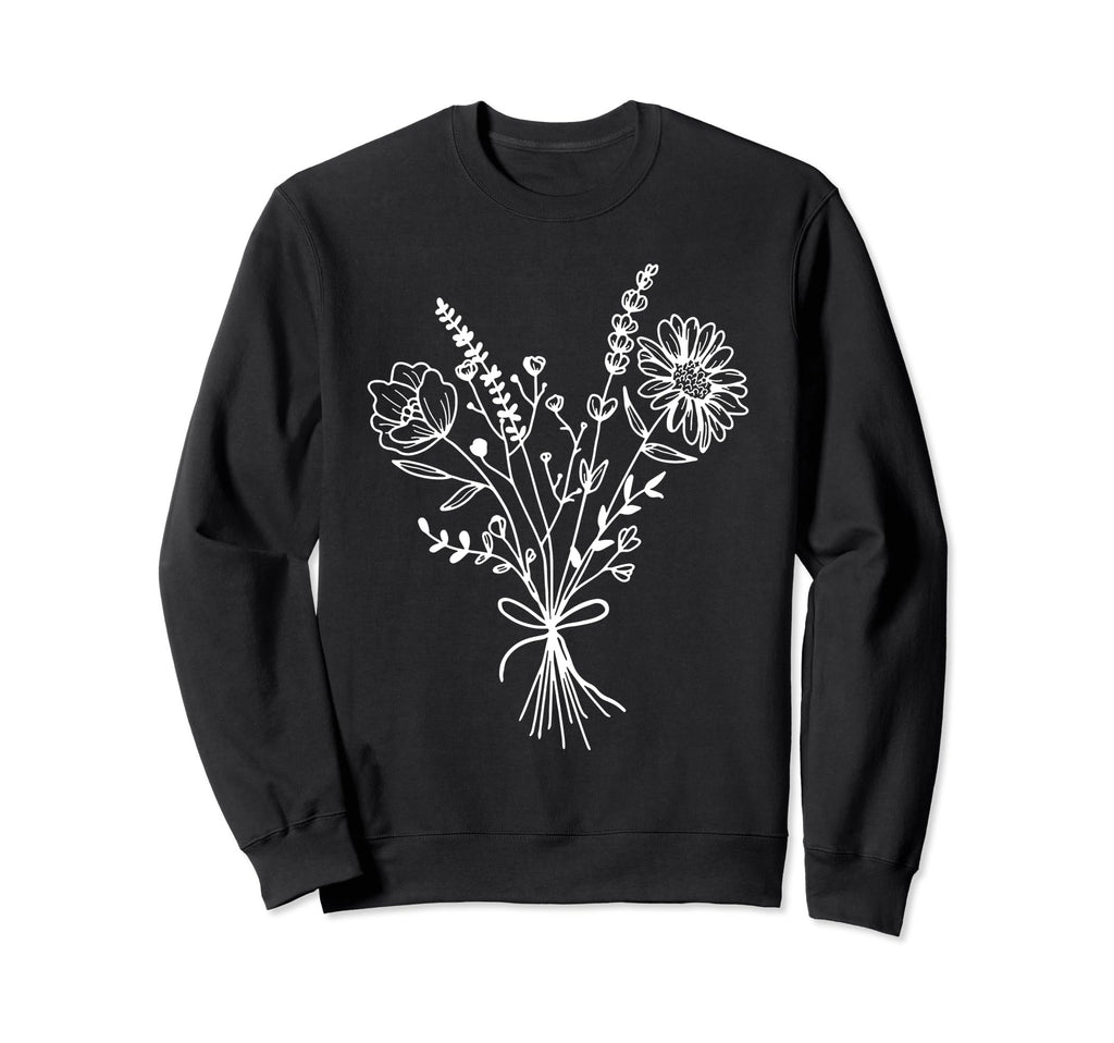 Wildflower Bundle Mental Sweatshirt - Casual Everyday Wear Men Women - T-Shirt, Sweatshirt, Hoodie
