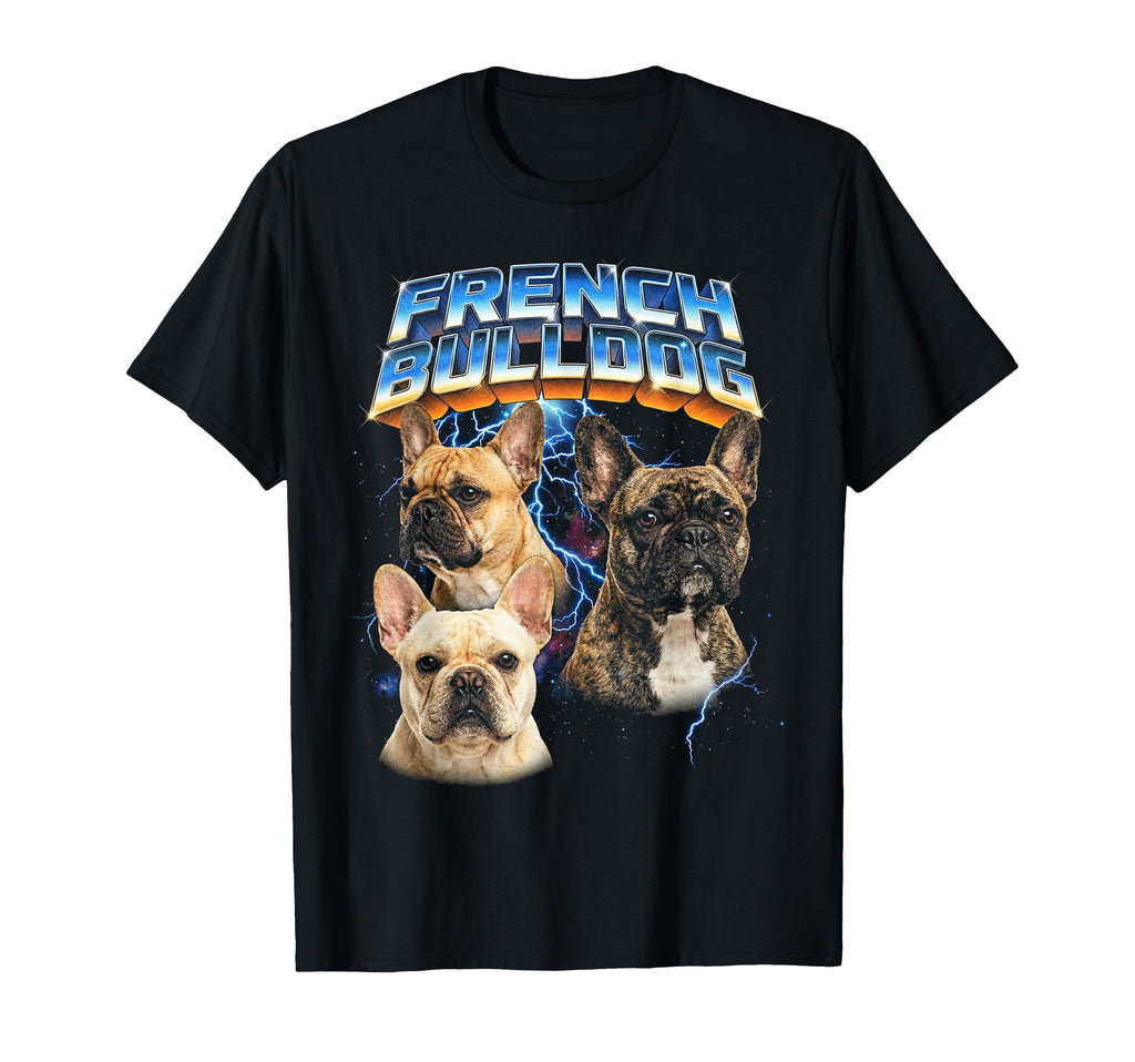 French Bulldog 80S Dog Lover Funny T-Shirt - Streetwear Style Men Women - T-Shirt, Sweatshirt, Hoodie