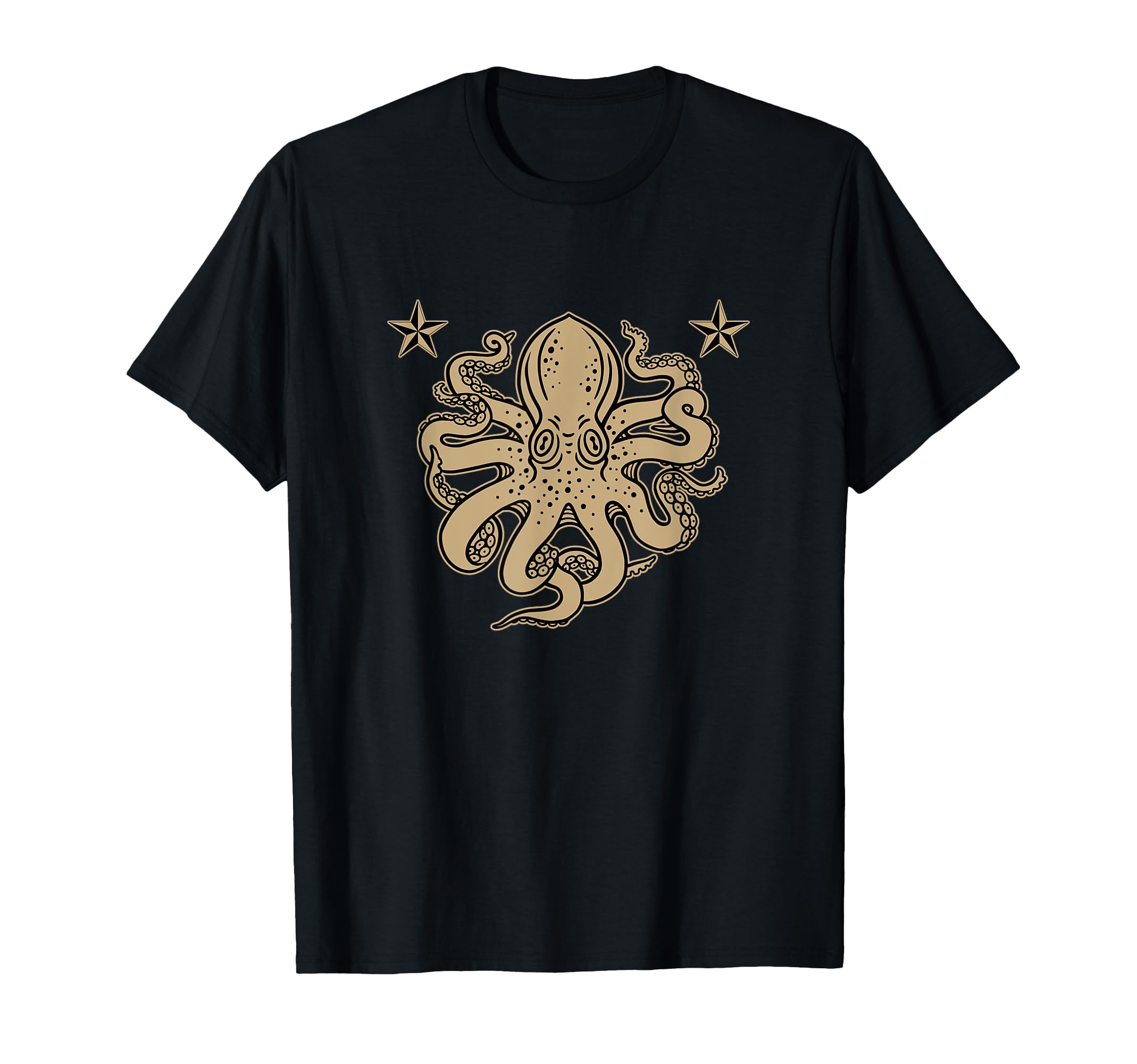 Octopus American Traditional Tattoo T-Shirt - Fun Novelty Design Men Women - T-Shirt, Sweatshirt, Hoodie