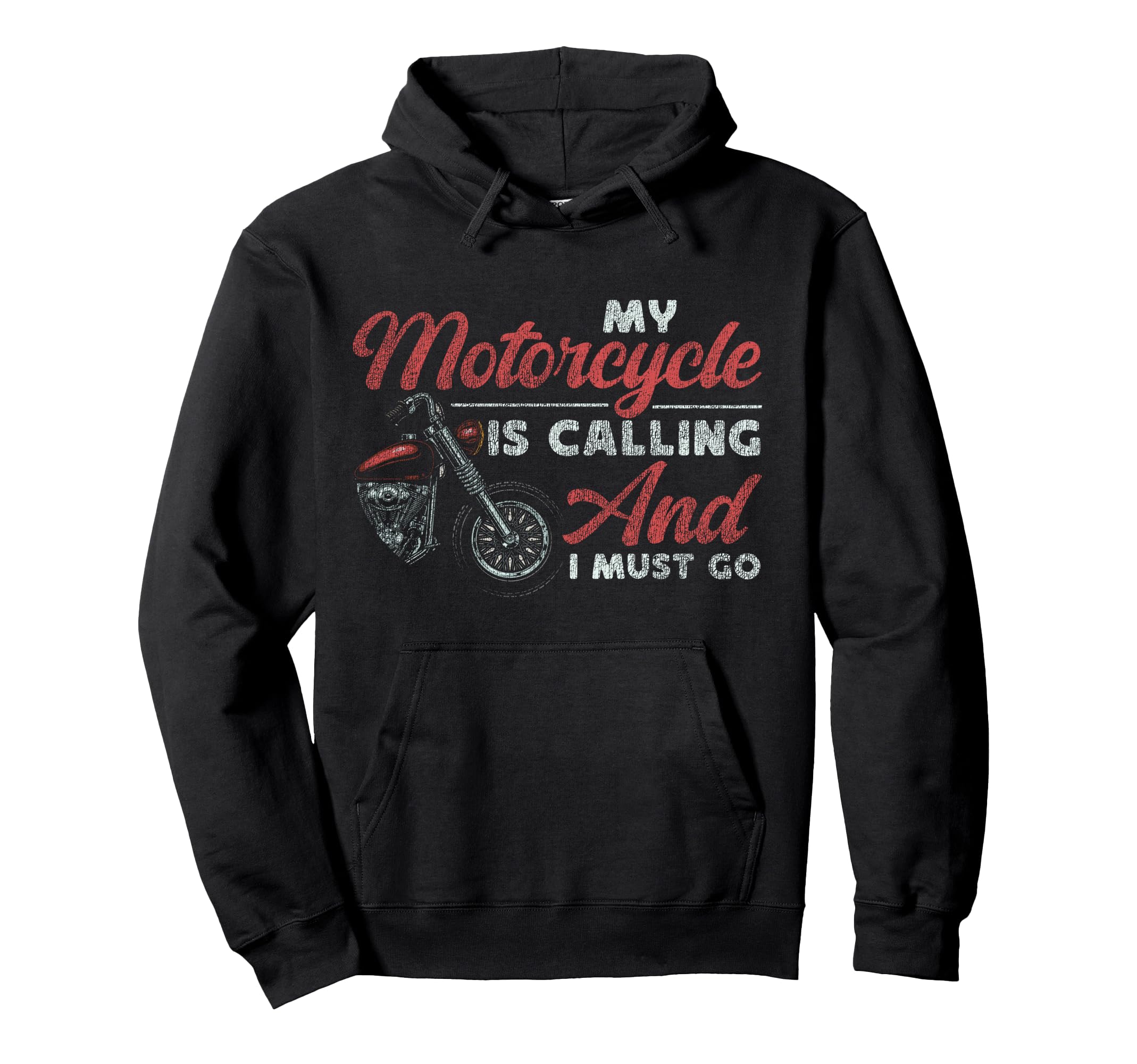 Motorcycle Biker My Motorcycle Is Calling Hoodie - Graphic Print Unisex - T-Shirt, Sweatshirt, Hoodie