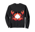 Meditation Crab Yoga Pose Relaxing Sweatshirt - Trendy Graphic for Adults - T-Shirt, Sweatshirt, Hoodie