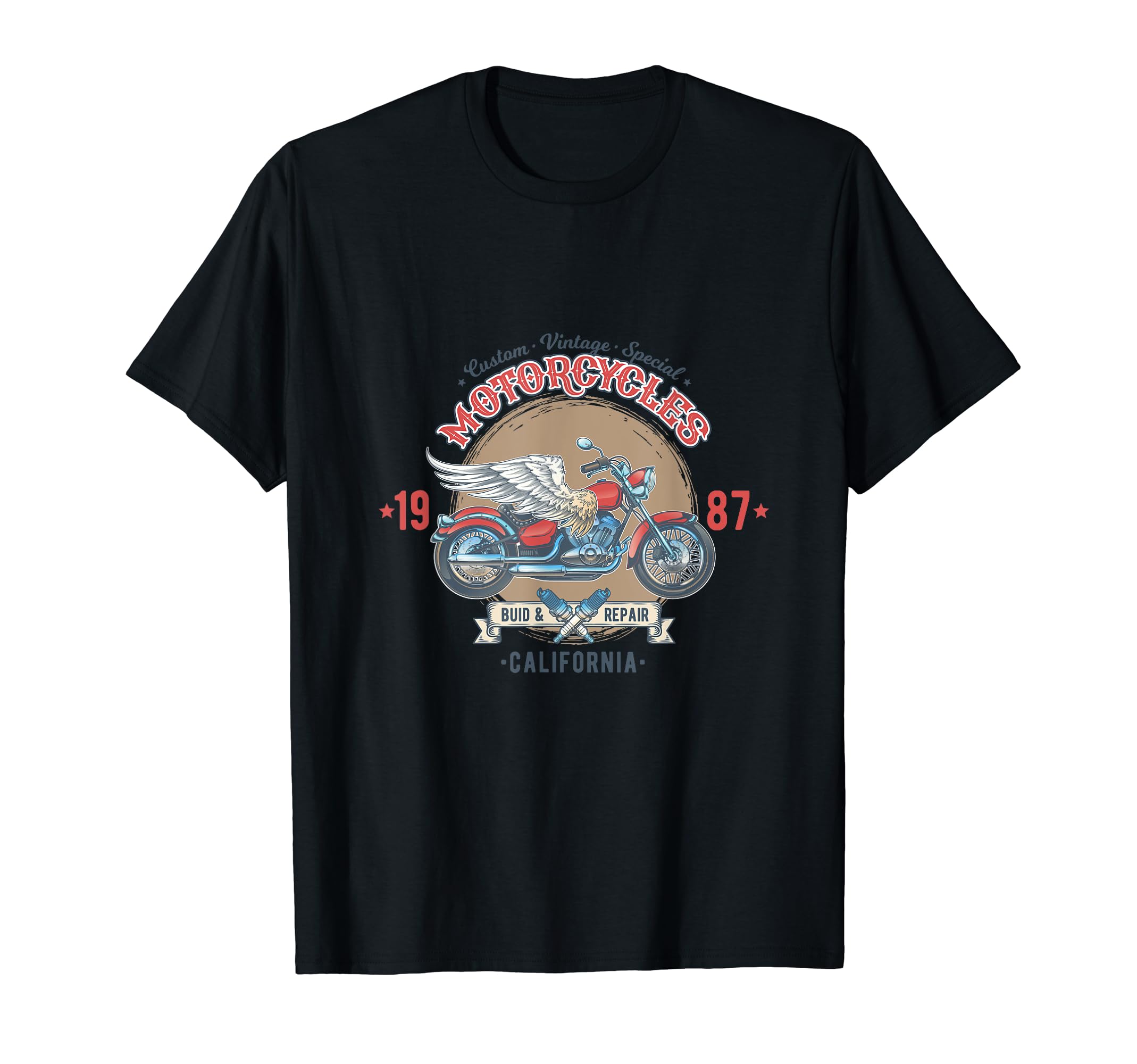 Custom California Motorcycle T-Shirt - Streetwear Style for Adults - T-Shirt, Sweatshirt, Hoodie