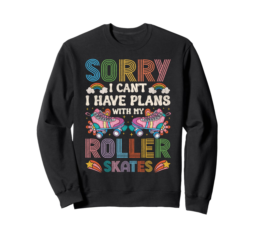 Roller Skating Skate 1970S Sorry Sweatshirt - Minimalist Print for Adults - T-Shirt, Sweatshirt, Hoodie